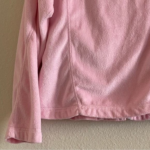 Vintage Denali light pink soft fuzzy zip up hoodie sweater/jacket/top - Picture 9 of 12